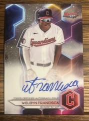Welbyn Francisca 2023 Bowman’s Best Auto Cleveland Guardians #B23-WF Rookie