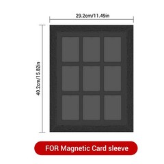 Black 9-Grid Trading Card Display Frame Holder For Graded Sports Baseball Cards