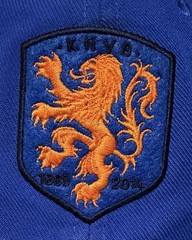 Nike Netherlands National Team Soccer Cap Blue Orange Dad Strap Legacy 91