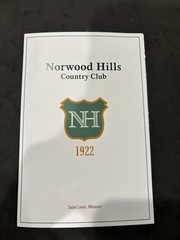 Norwood Hills Country Club Golf Scorecard- St. Louis, MO – 1948 PGA Championship