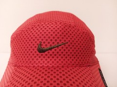 LOT 2 Pcs NIKE DRI-FIT Red/Gray Cap Hat Colorful Full Mesh TAILWIND Swoosh