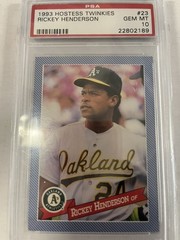 1993 HOSTESS TWINKIES RICKEY HENDERSON #23 PSA 10 POP 35