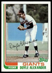 1982 Topps #364 Doyle Alexander