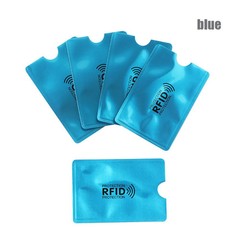 5Pcs RFID Blocking Card Protector Sleeve Anti-Theft Credit Card Holder