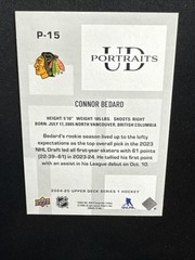 24-25 UD Series 1 Hockey UD Portraits P-15 Connor Bedard