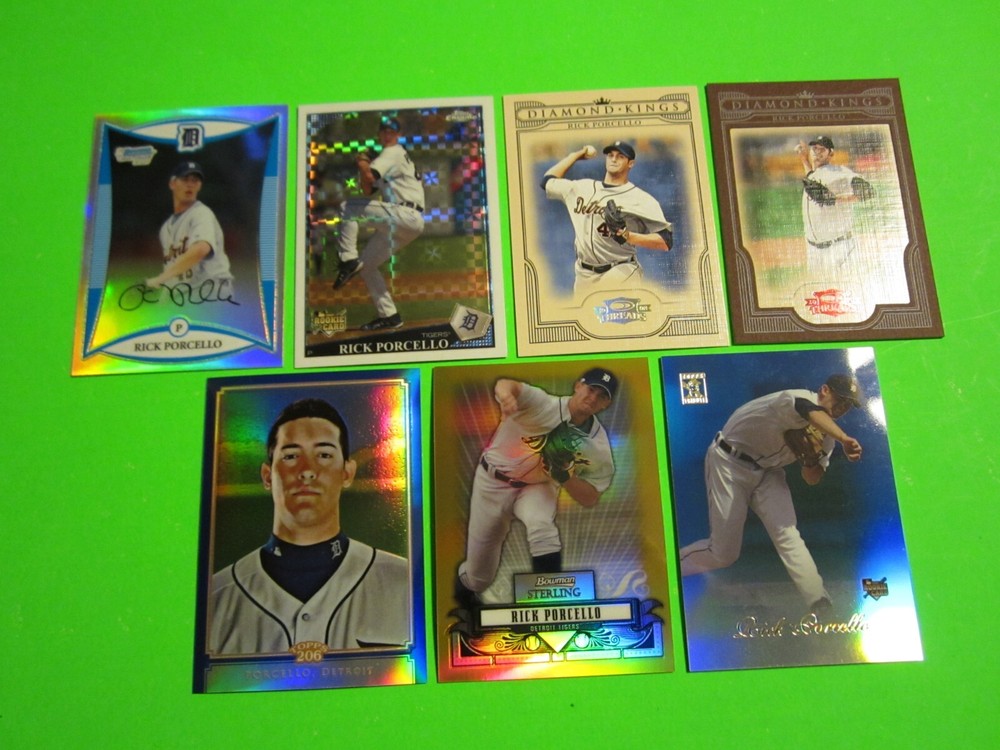 (Lot of 7) Rare Rick Porcello cards NEW condition **SEE BELOW**