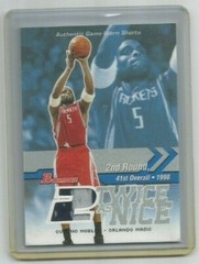 CUTTINO MOBLEY (Orlando) 2003-04 BOWMAN TWICE AS NICE RELIC CARD-2 COLOR #TN-CM