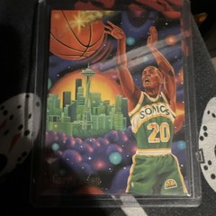 Skybox 1994 Gary Payton Fuse Box Insert #7 of 9 Seattle SuperSonics Card