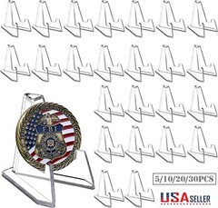 30Pcs Large Size Trading Card Stands Most Durable Display Coins Cards Holder USA