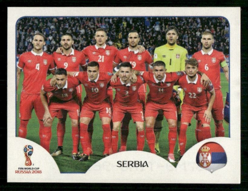 2018 Panini World Cup Soccer Stickers Team Photo SP Serbia #413