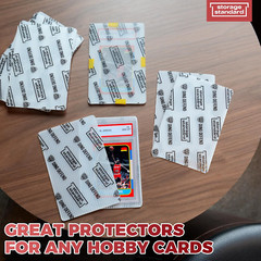 Card Protectors Trading Cards Shipping Supplies, 110-Pack 4” X 6” Graded Card
