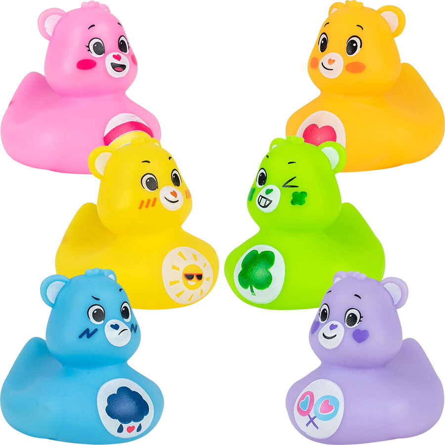 2″ Inch CARE BEAR Vinyl Rubber Ducks: PICK YOUR OWN 6 Bears of FANATICISM!!!