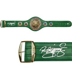 Manny Pacquiao Signed Green WBC World Championship Boxing Belt Beckett Witness