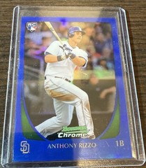 2011 Bowman Chrome Blue Refractor Rookie /199 Anthony Rizzo Cubs Padres New York