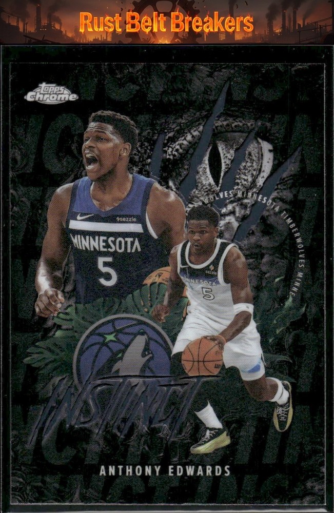 2025-26 Topps Chrome Anthony Edwards # INS-7 Instinct Minnesota Timberwolves