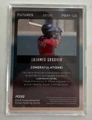 LuJames Groover 2025 Pulse All Star Edition Auto /25 Futures Arizona