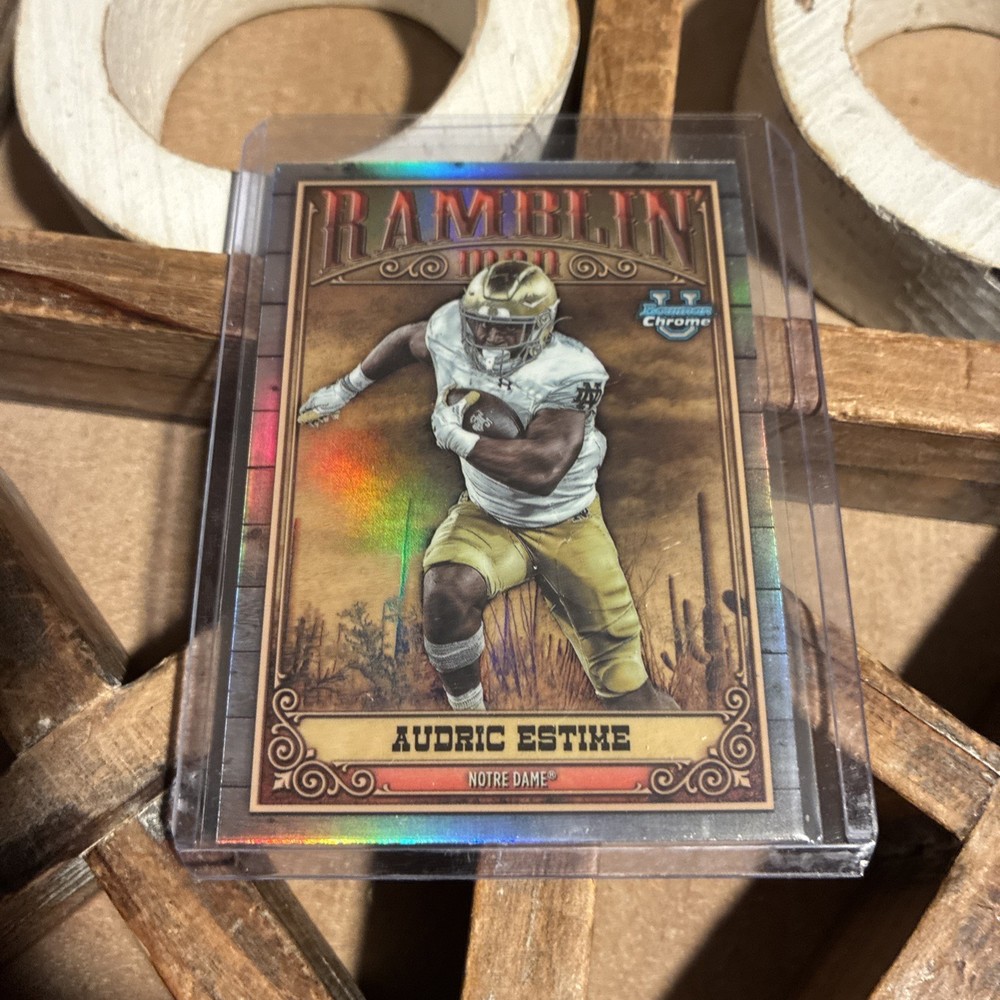 2023 Bowman University Chrome – Ramblin Man Audric Estime Refractor