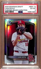 2025 Bowman Draft – Liam Doyle #BDC-12 Image Variation – PSA 6 (only 1 higher)