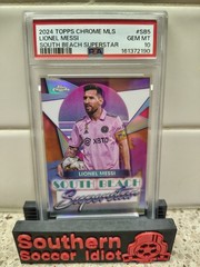 2024 Topps Chrome MLS South Beach Superstar Lionel Messi PSA 10 & BONUS CARDS🐐⚽