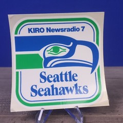 Vintage – Seattle Seahawks – NFL – Sticker Decal – 4x4in. – KIRO Newsradio 7