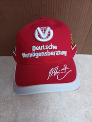 M. Schumacher signed F1 Ferarri race cap NEW