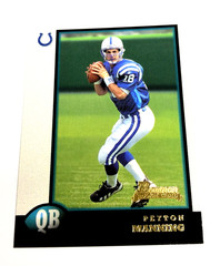 1998 Bowman Peyton Manning Rookie Card RC #1 Indianapolis Colts HOF N/M Nice