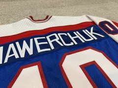 Winnipeg Jets Vintage Sandow SK Mesh Authentic Pro Center Ice Jersey Hawerchuk