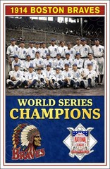 1914 Boston Braves 11X17 Poster World Series Champions FREE SHIPPING