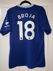 Nike Chelsea Armando Broja #18 Blue/White Soccer Jersey Shirt-Large