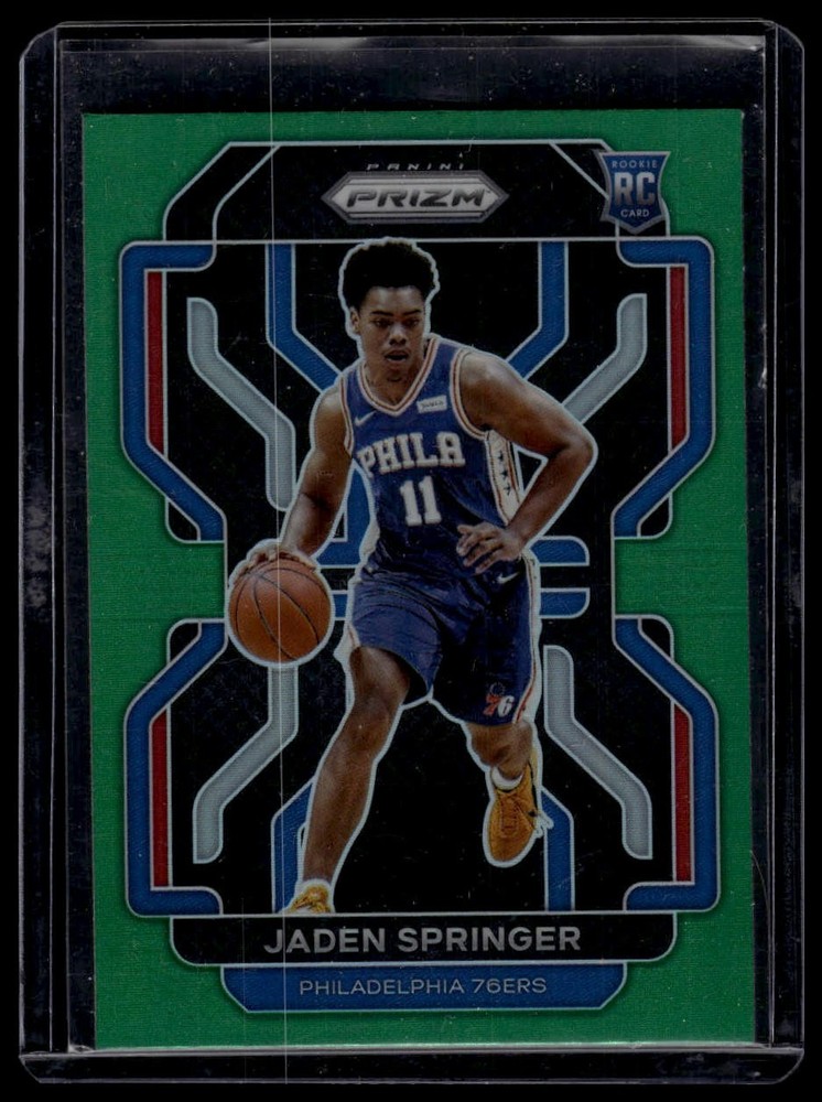 2021-22 Panini Prizm #317 Jaden Springer Green
