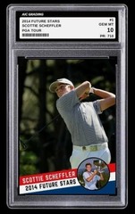2014 Scottie Scheffler Future Stars PGA Rookie Card 1/710 Mint Graded 10