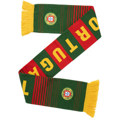 J4K Inc Portugal Soccer Scarf 67x7in 100% Acrylic Double-Sided Fringe