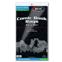 1000 – BCW Current Modern Resealable 2-Mil Polypropylene Comic Book Bags!