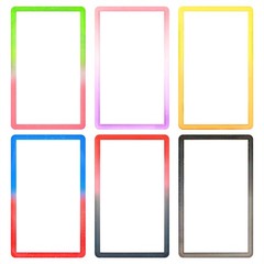 6Pcs Gradient Slab Bumper Guard Protector Skin TPU Stackable For PSA Graded Card