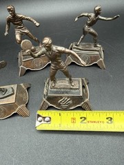 4-1980 Moscow Olympic Sports Metal Die Cast Bronze Vintage Pencil Sharpeners