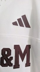 Adidas Texas A&M Aggies Football Jersey White Blank JM7960 SEC NCAA Men’s Sz L