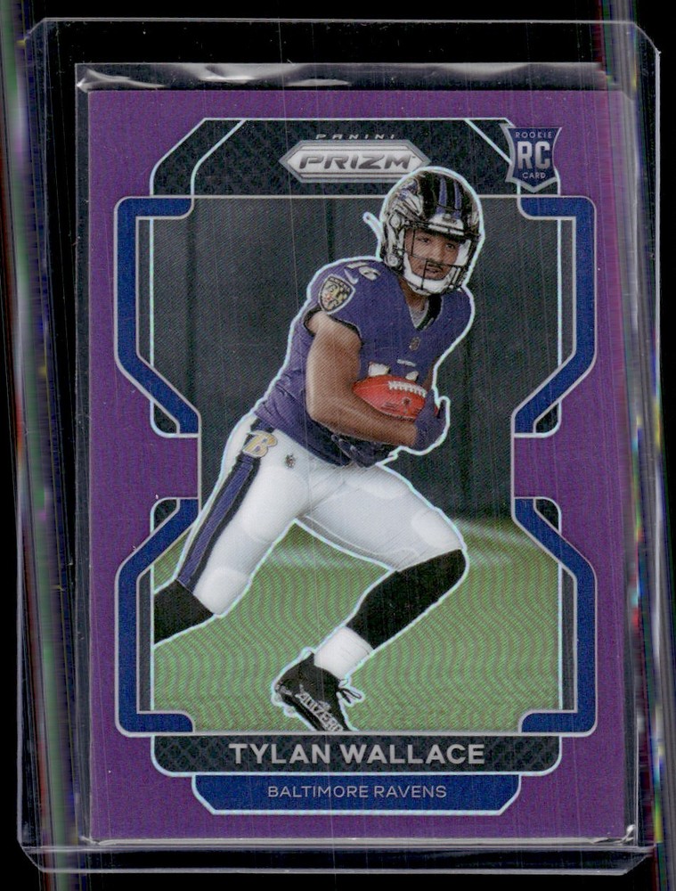 2021 Panini Prizm Purple Tylan Wallace 038/125 Baltimore Ravens #356