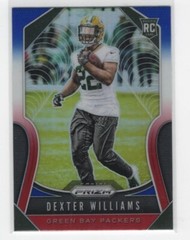 2019 Prizm Red White Blue Dexter Williams #336 Green Bay Packers RC Rookie