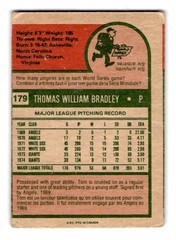 1975 O-Pee-Chee #179 Tom Bradley San Francisco Giants