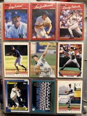 Lot Of 200 New York Yankees Baseball Cards – Don Mattingly, Bernie Williams
