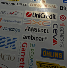 Scuderia Ferrari 2026 sponsor,Partner stickers Printed &Cut Sizes 3cm To 6cm