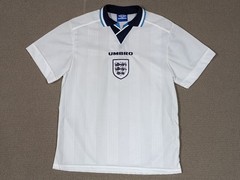 England National Team Shirt 1995/1996 Home Euro 96 Umbro Large Original Vintage