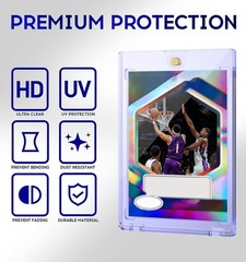 100ct Magnetic Card Holder, 35pt One Touch Card Holder, U-V Protectors Hard P…
