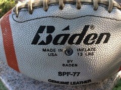 Football Coors Light 90s Vtg Silver Bullet Leather Baden USA Made 13 lbs SPF-77