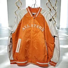 JC Freeman & Son 1900-1950 Negro League All Stars Baseball Jacket Size XL Orange