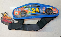 New 11″ Vinyl Nascar Blue Car Shaped Fanny Pack Waist Bag – Jeff Gordon #24