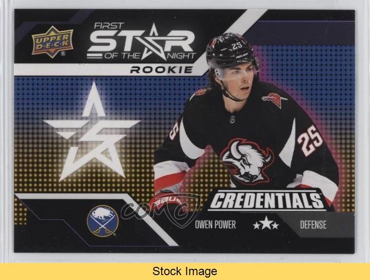 2022-23 Credentials 1st Star of the Night Rookies Owen Power #1SR-2 RC READ 0qr0