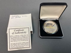 SILVER COIN 1 TROY OZ .999 Fine Seattle Mariners 1995 Western Division. Champs