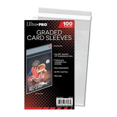 (1) Pack of 100 Ultra PRO Graded Card Resealable Sleeves