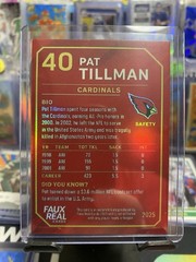 2025 Faux Real Cards (FRC) Pat Tillman Silver Holo Custom Arizona Cardinals Card